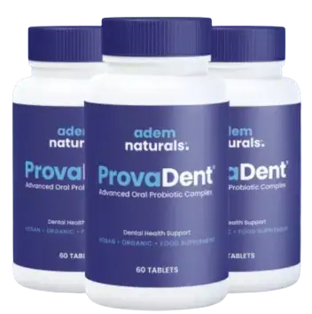 Three ProvaDent bottles